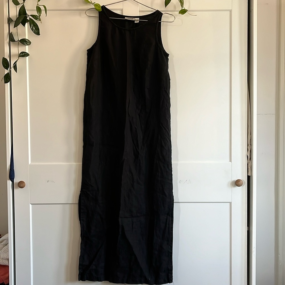 Beautiful Vintage 100% Linen Column Dress